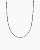 Box Chain Necklace in 18K White Gold, 2.7mm